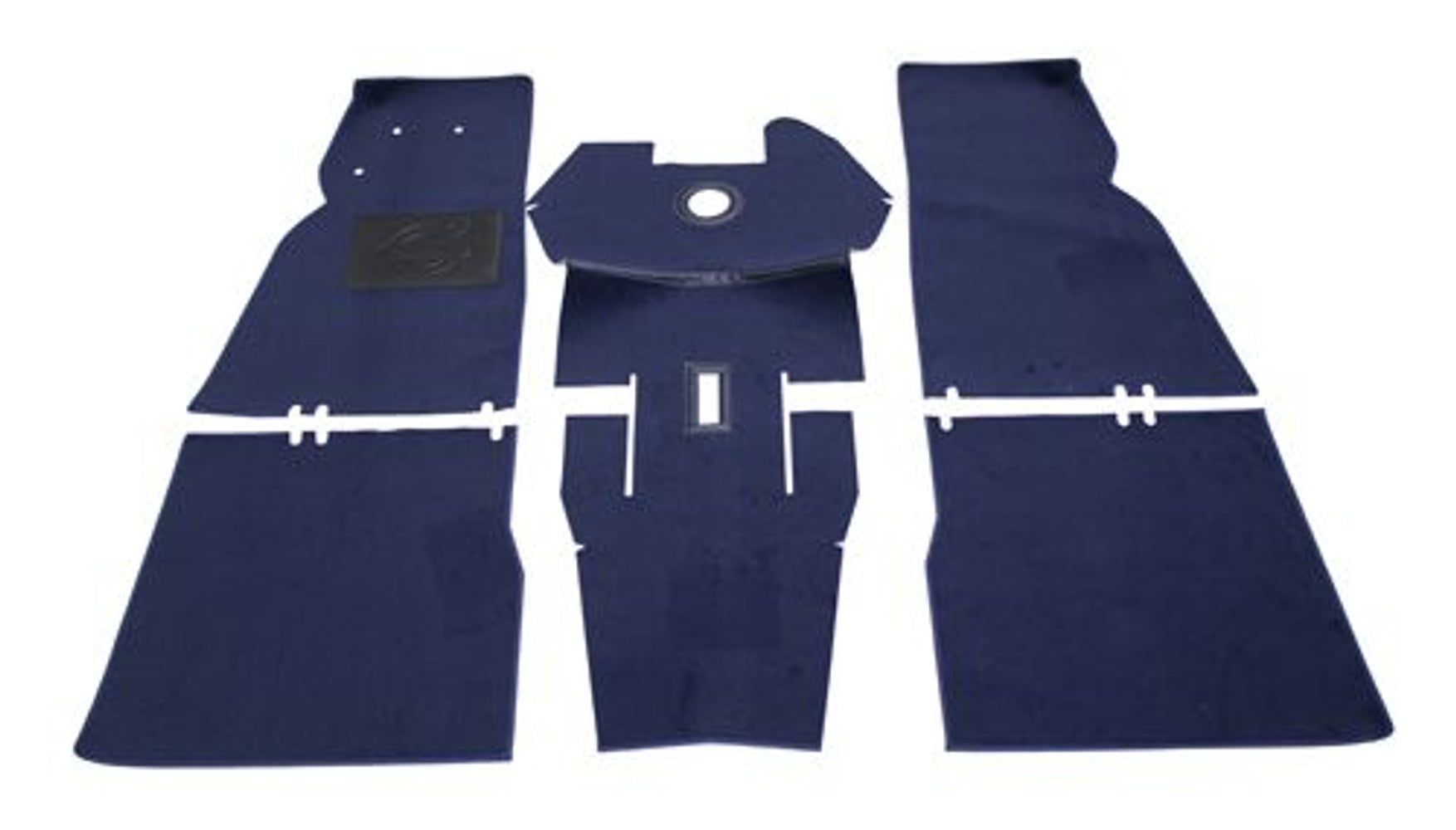 Carpet set for Volvo Duett, blue textile