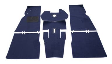 Carpet set for Volvo Duett, blue textile