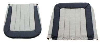 Upholstery Front seat for Volvo PV444 KS 1956-57 gray/blue piping
