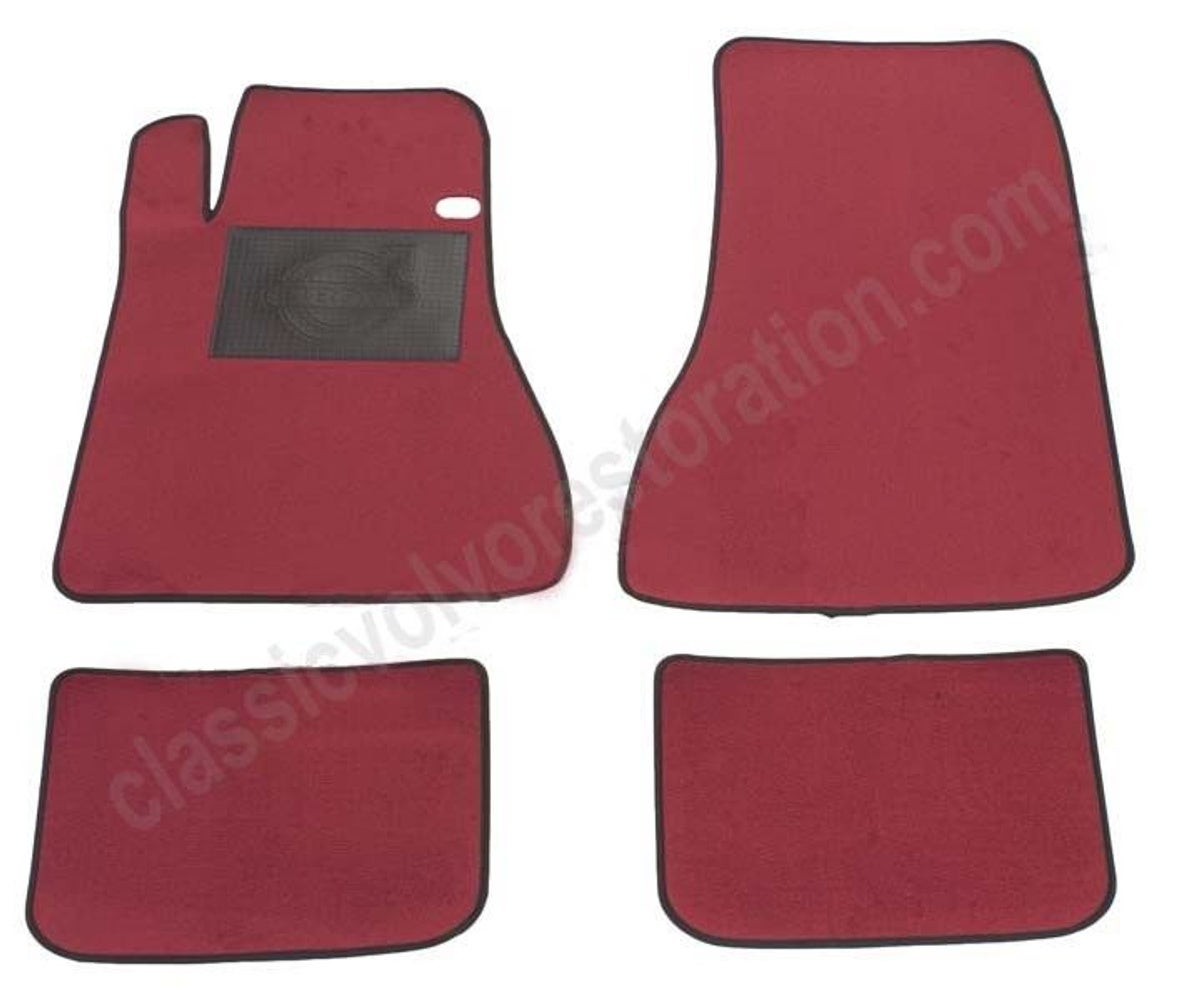 Carpet set Accessories for Volvo 1800E, 1800ES, red textile