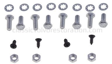 Screw set lamp housing/shade for Volvo PV444, PV544, Duett
