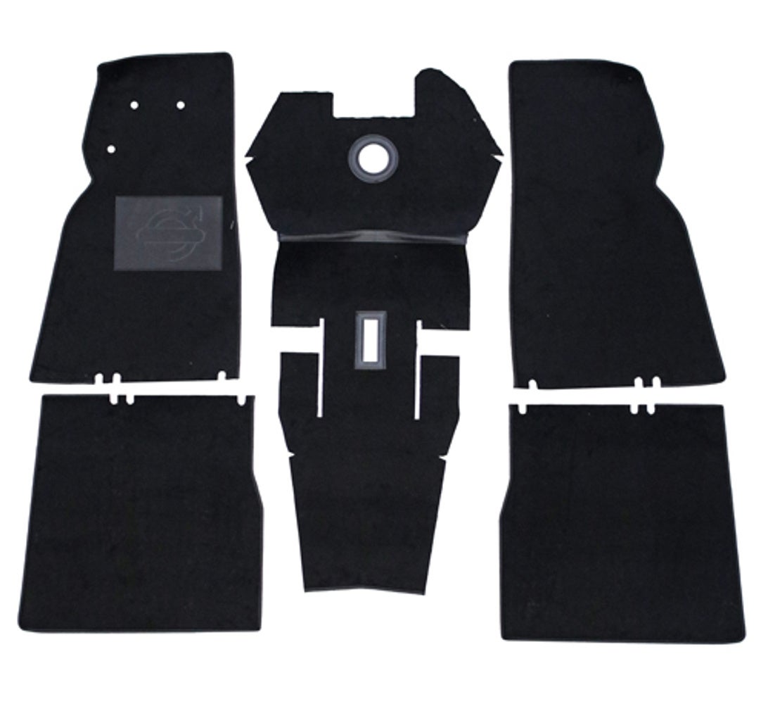 Carpet set for Volvo Duett 210, black textile