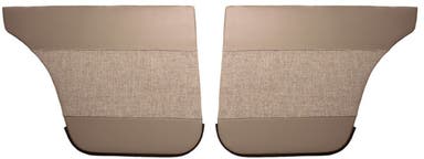 Rear door panels for Volvo Amazon 4d, 1960-61, gray/gray beige