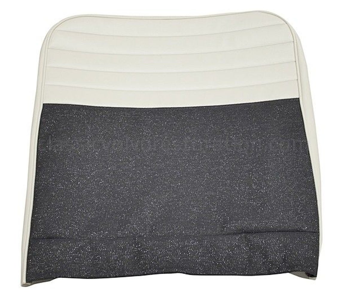 Front seat upholstery for Volvo Amazon 4d 1957-58 blue/silver with folding fittings — bild 2 av 2