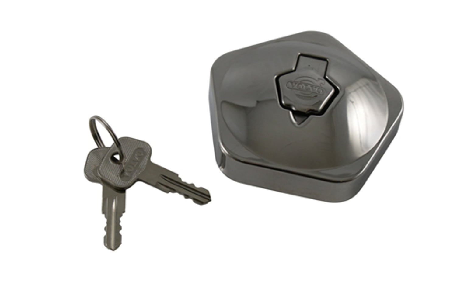 Lockable fuel cap for Volvo PV, Amazon, Volvo logo