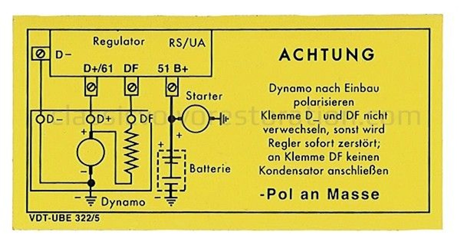 Decal charging relay 6V — bild 2 av 2