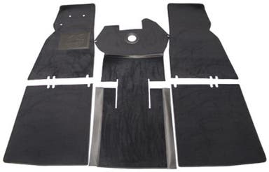 Carpet kit for Volvo PV444, black textile