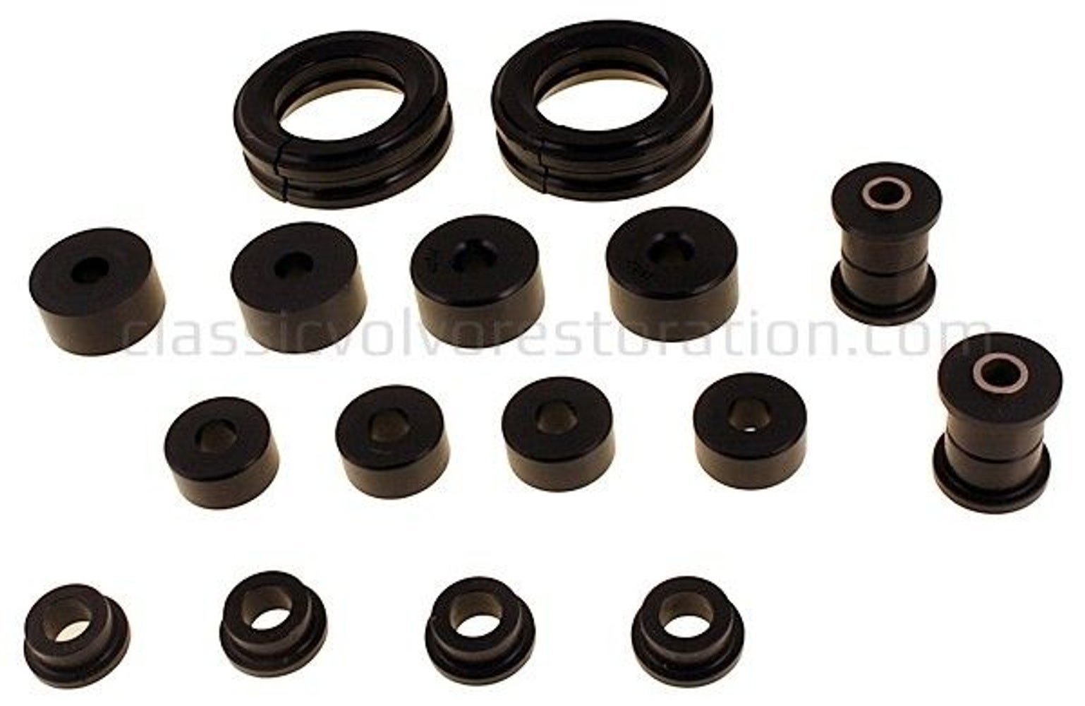 Rear bushing set for Volvo Amazon, -1966, 1800, -1965, Spicer, polyurethane, 40 mm
