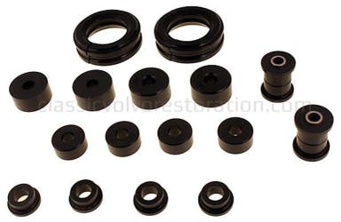 Rear bushing set for Volvo Amazon, -1966, 1800, -1965, Spicer, polyurethane, 40 mm