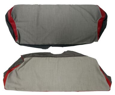 Upholstery Rear seat for Volvo PV544B 1960-61 red/gray
