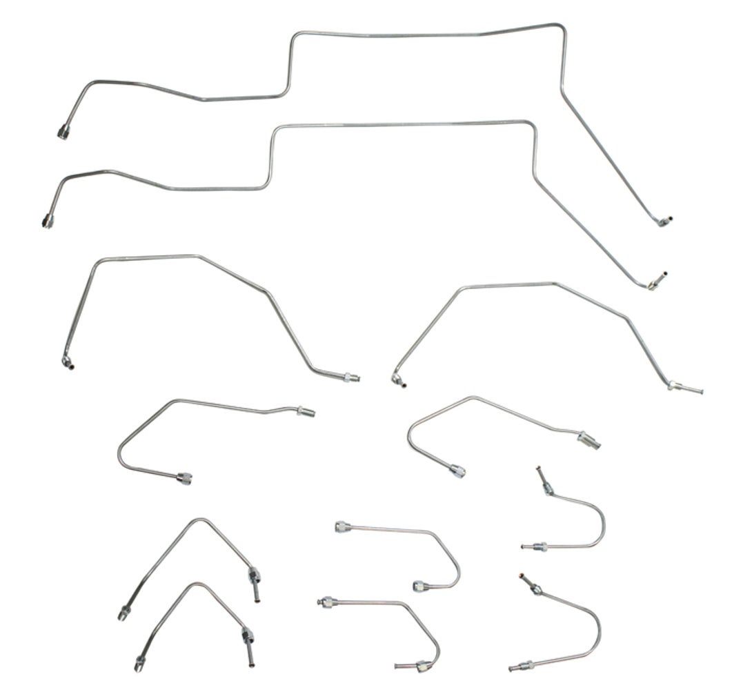 Front Axle Brake Pipe Kit for Volvo 1800E / 1800ES 1969–1973 Left-Hand Drive