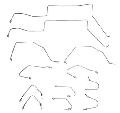 Front Axle Brake Pipe Kit for Volvo 1800E / 1800ES 1969–1973 Left-Hand Drive