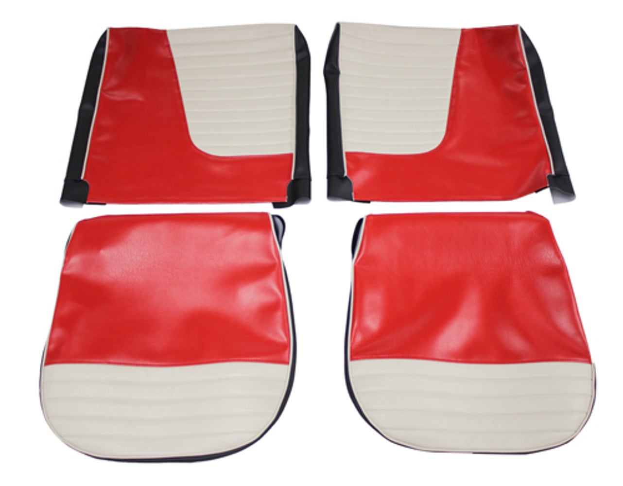 Upholstery Front seats for Volvo PV444L 1957-58 US red/beige/black