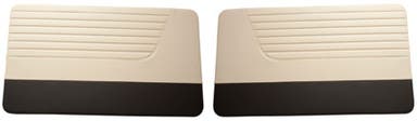 Door panels for Volvo PV444 1955-58 US red/beige/black unassembled