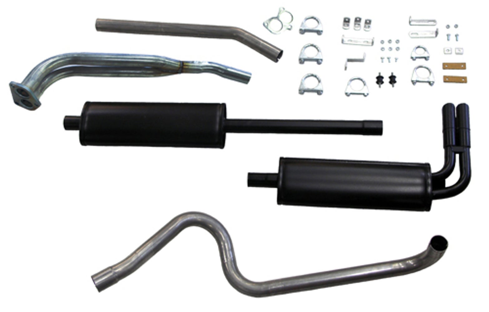 Exhaust system for Volvo PV544, B18, 2", dual front pipes