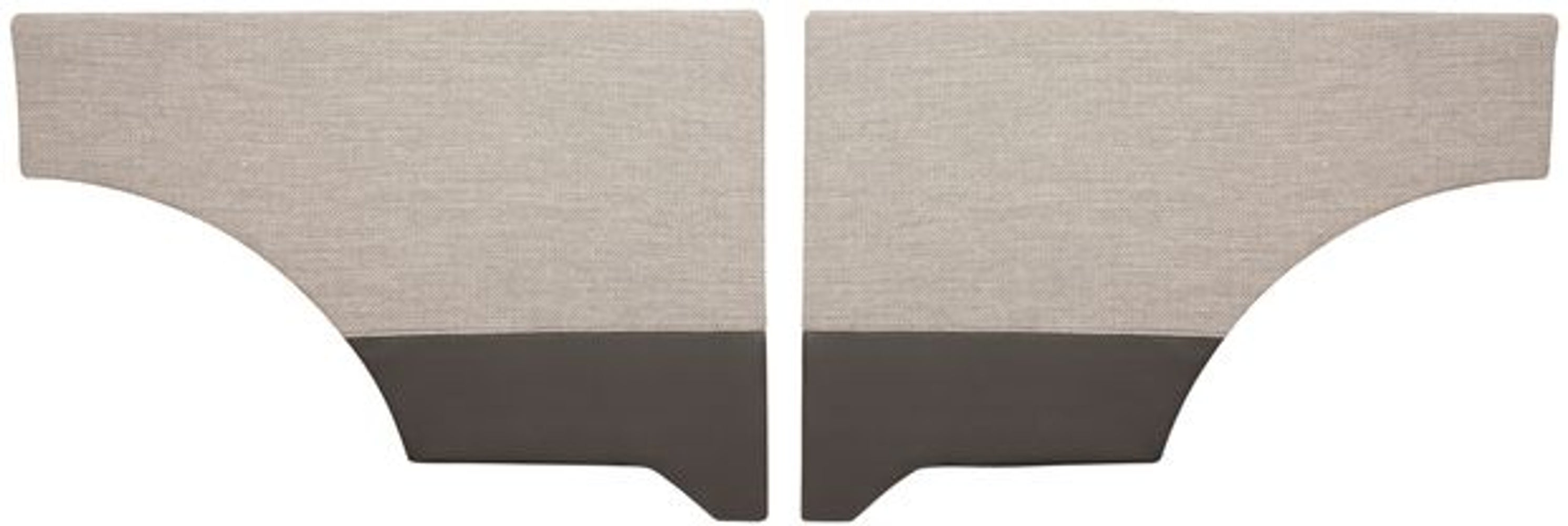 Panels Rear side for Volvo Duett 1957-58, gray/black