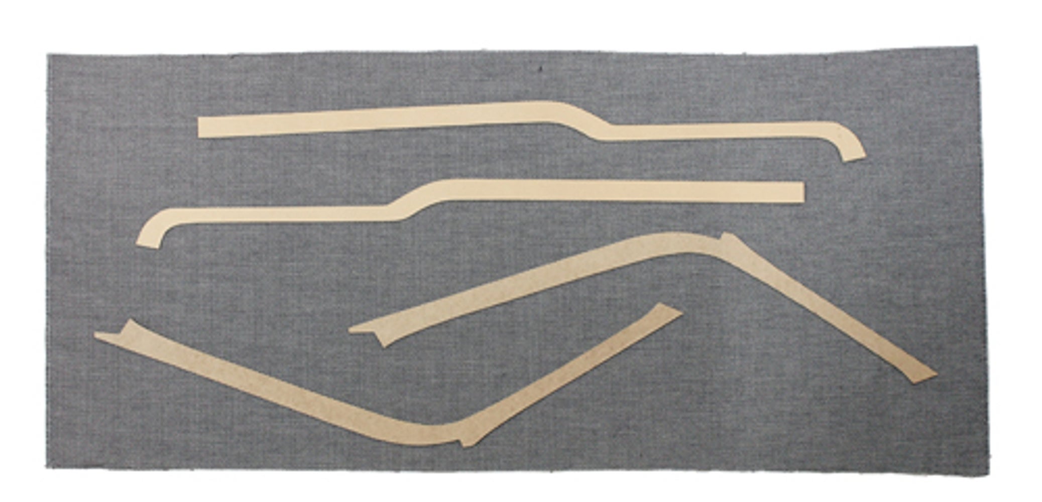 Panel set B-pillar/above door for Volvo Duett 445G-M 1957-58 black
