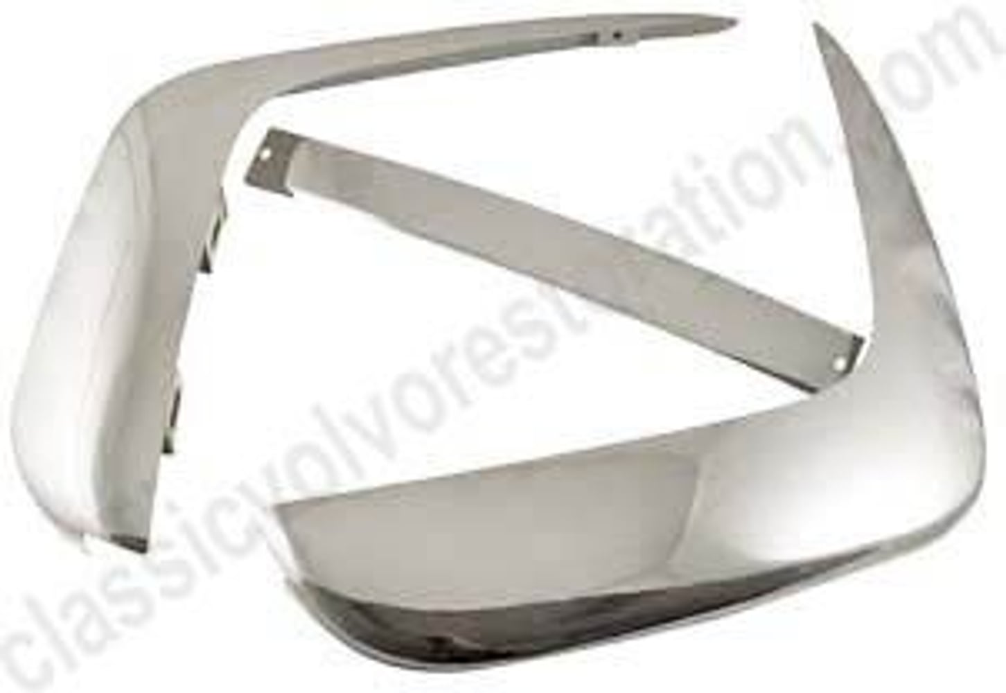 Rear bumper set -64 for Volvo 1800, 1800S, stainless, 3 parts