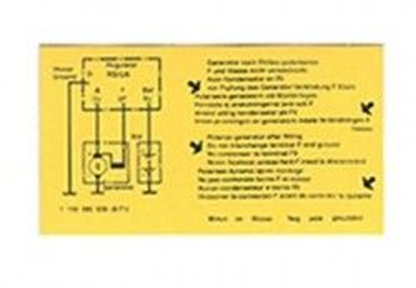 Decal charging relay 6V — bild 1 av 2