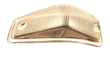 Turn signal glass for Volvo 140 -72 white with frame, left