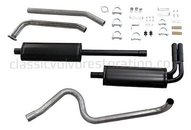 Exhaust system for Volvo PV544, 1961-65, B18, 2" sport