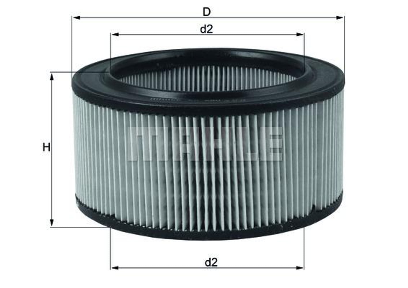 Air filter insert for Volvo Amazon, B18A, B20A — bild 2 av 2