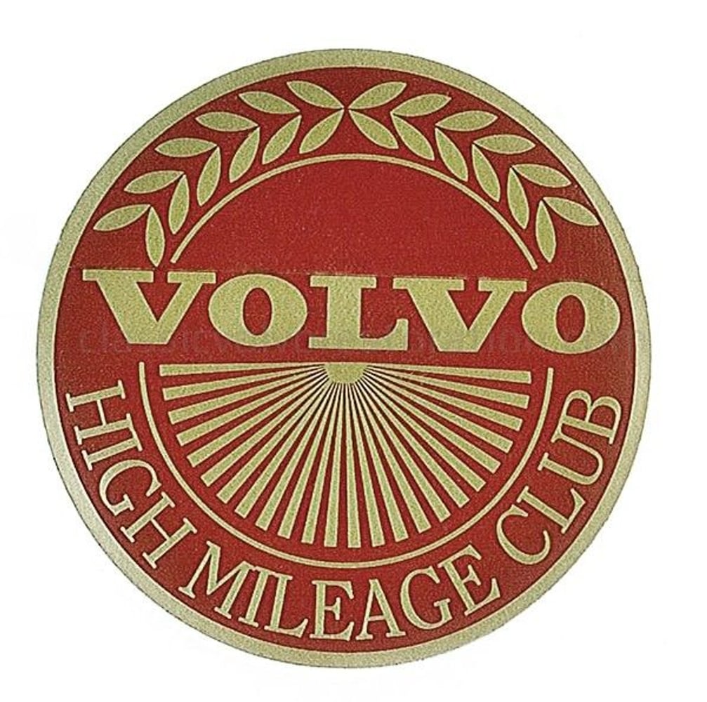 Decal Volvo High Mileage Club — bild 2 av 2