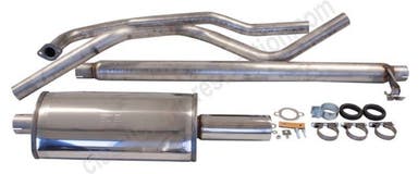 Exhaust system for Volvo Amazon, 1962-66, 2" sport, stainless steel
