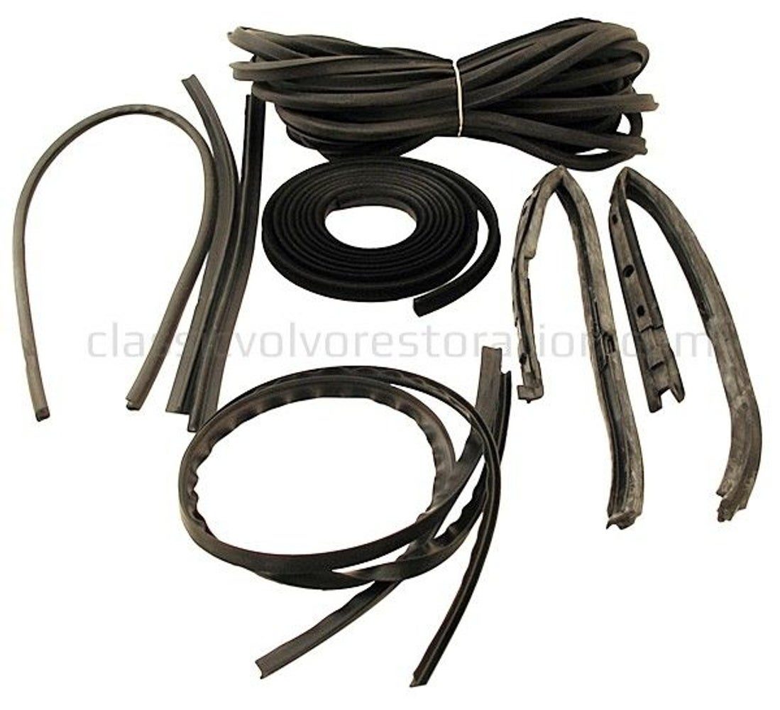 Rubber and guide rail kit for Volvo Duett without textile strips