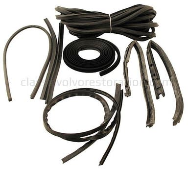 Rubber and guide rail kit for Volvo Duett without textile strips
