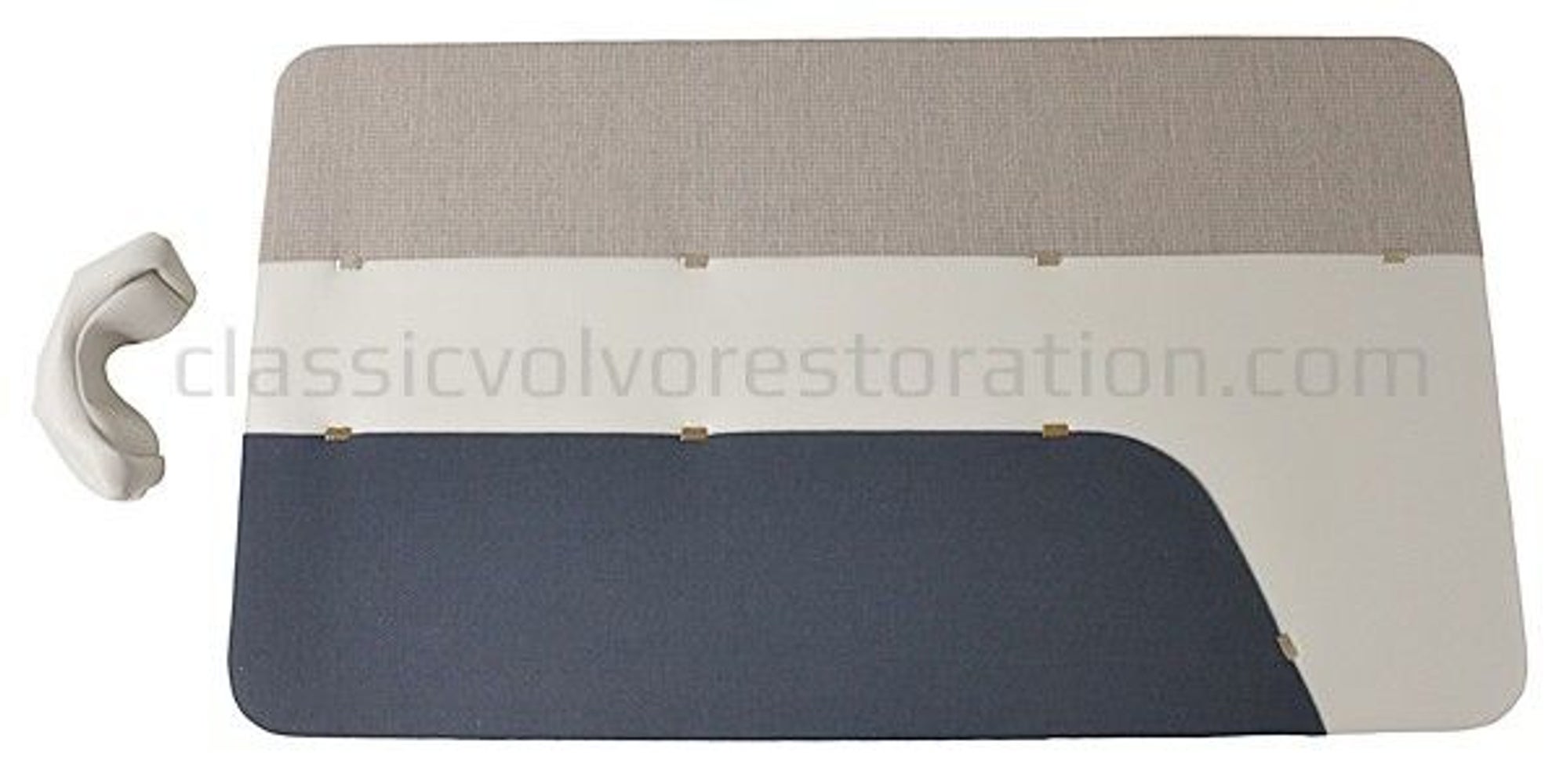 Door panels for Volvo PV444LS 1957-58, blue/gray beige