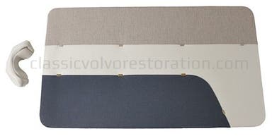 Door panels for Volvo PV444LS 1957-58, blue/gray beige