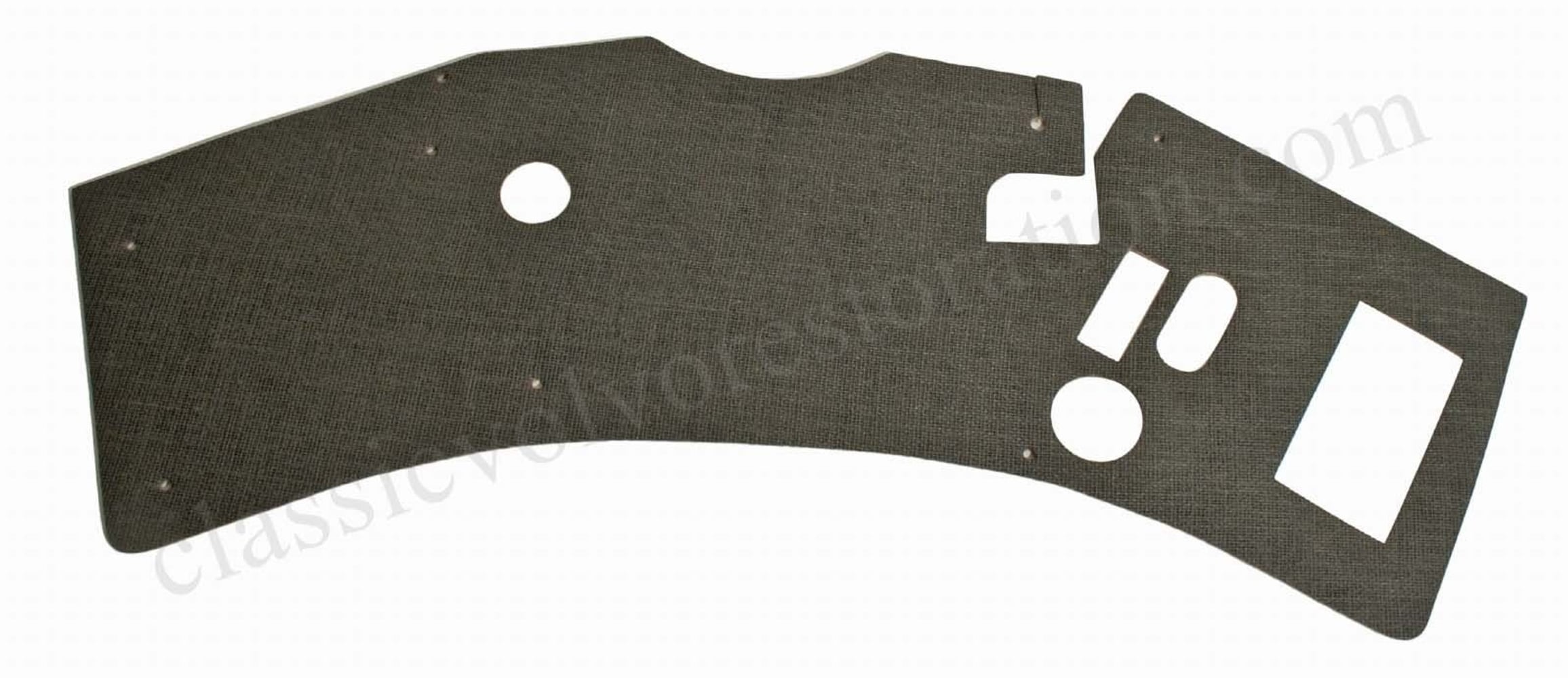 Carpet Torpedo for Volvo PV544, Duett 1962-64 grey