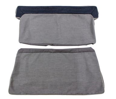 Upholstery Rear seat for Volvo PV444K-L 1955-57 blue/gray