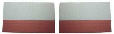 Door panel for Volvo Duett 1957 burgundy/gray, left
