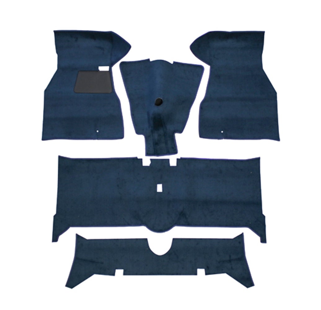 Carpet set for Volvo 140 1972, blue textile