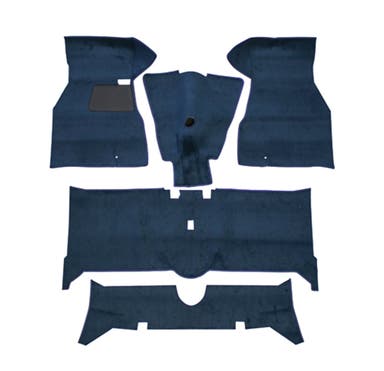 Carpet set for Volvo 140 1972, blue textile