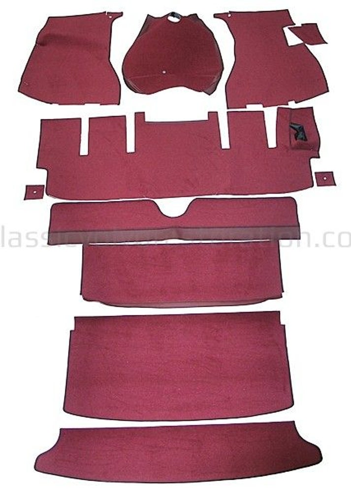 Carpet set for Volvo 1800E -71, red (right-hand drive) — bild 2 av 2