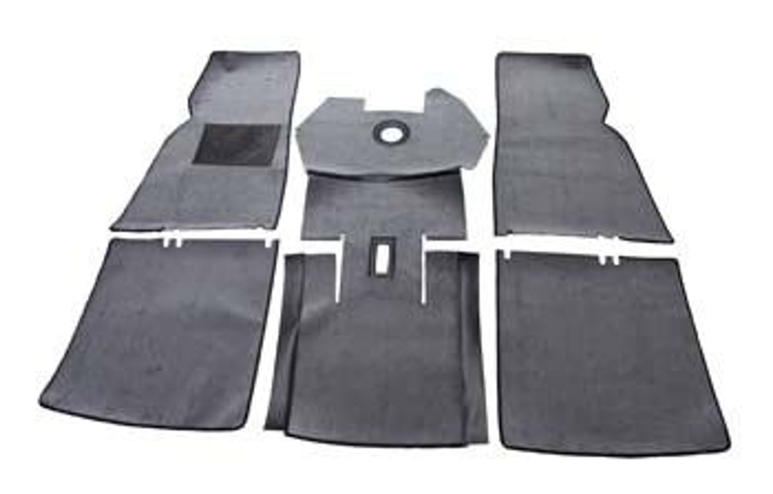 Carpet set for Volvo PV544, grey textile