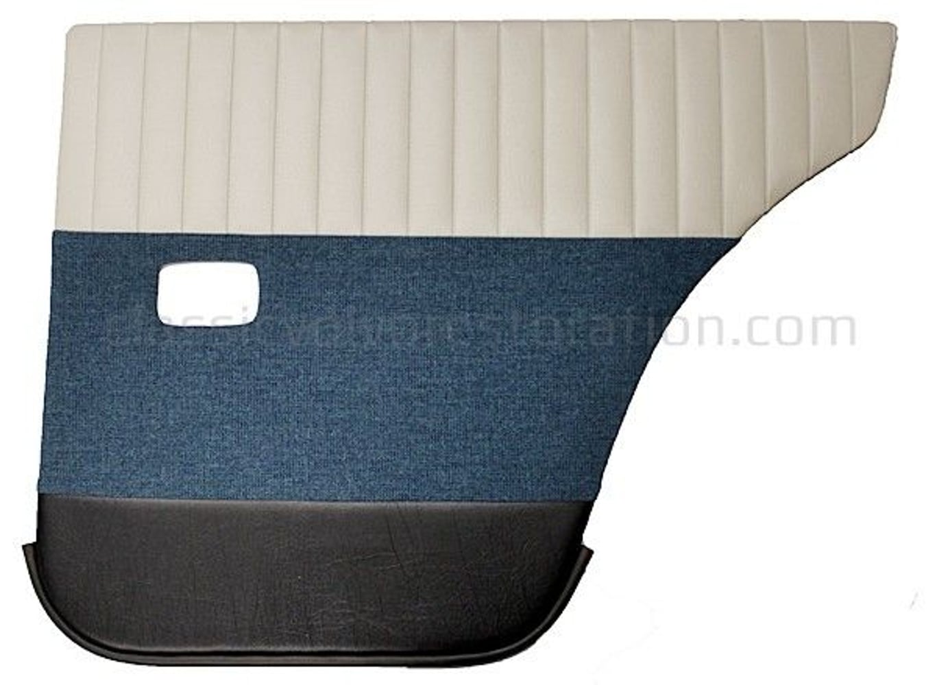Rear door panels for Volvo Amazon 4d 1959-60, beige/turquoise/black — bild 2 av 2
