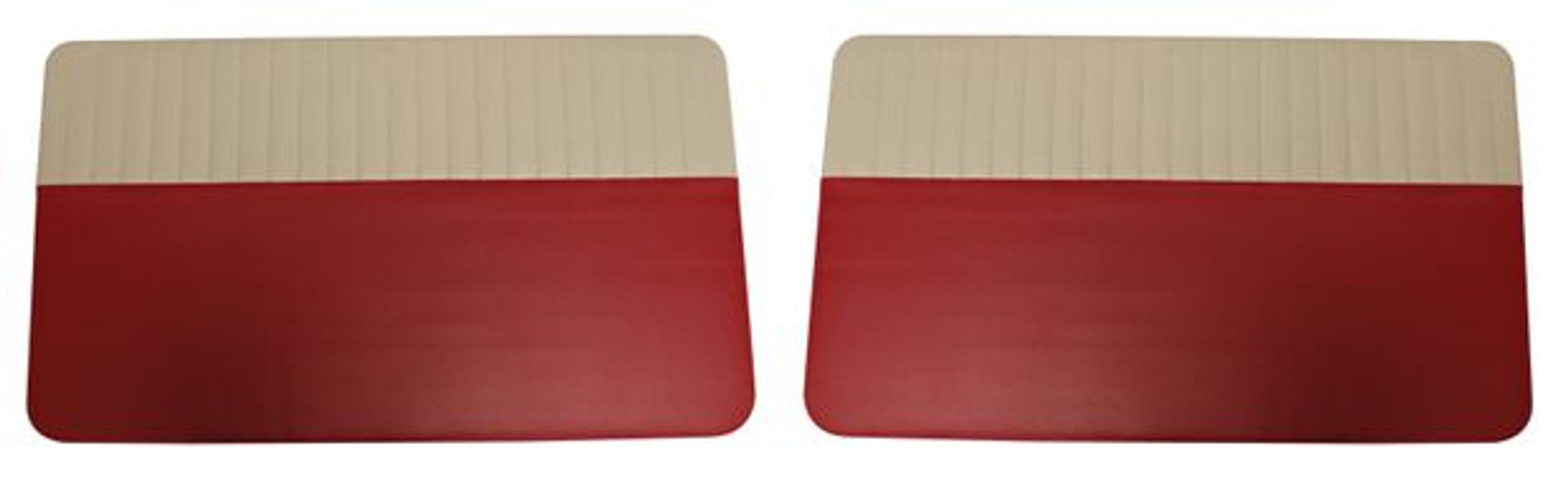 Door panels for Volvo PV544A 1958-60, US red/beige