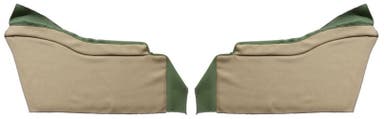 Panels rear sides for Volvo PV444A 1947-50 yellow/green lower