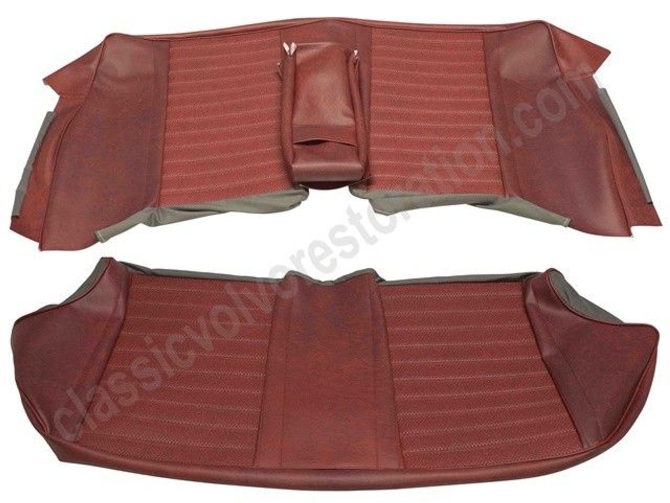 Upholstery Rear seat for Volvo Amazon 4d 1965-66 red