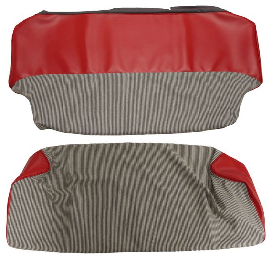 Upholstery Rear seat for Volvo Duett 1958-60 red/gray