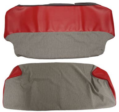 Upholstery Rear seat for Volvo Duett 1958-60 red/gray