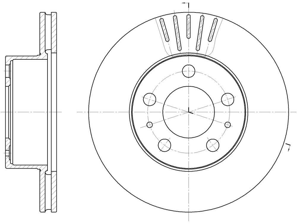 Brake disc ventilated front for Volvo 240, Girling, 1975-93