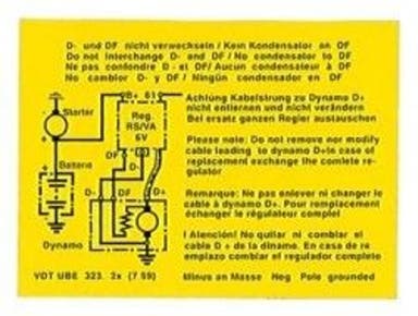 Decal charging relay 6V