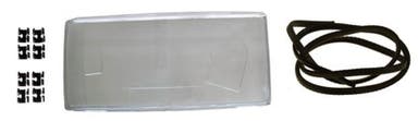 Glass Headlight for Volvo 740, 760, 1982-89, right