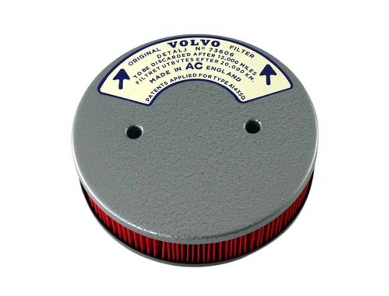 Air filter SU for Volvo B18B, B18D, 1961-66, hammer paint — bild 1 av 2