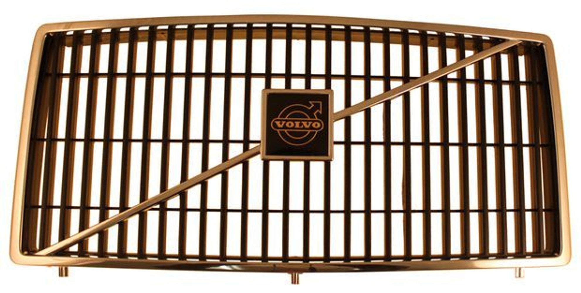 Grill for Volvo 240, 260, -1985, black/chrome rim